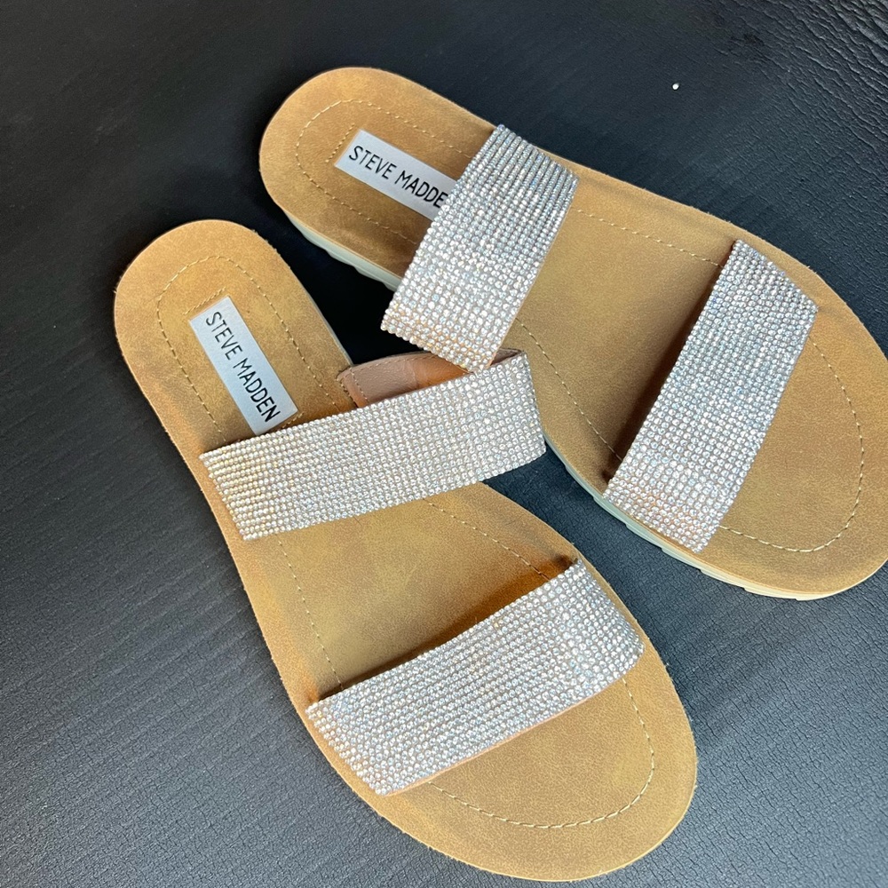 Steve Madden crystal sandals
